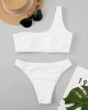 Micro Bikini Brazilian One Shoulder Thong Women High Cut