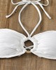 White Swimsuit Women Bathing Suit Bandeau Bikini