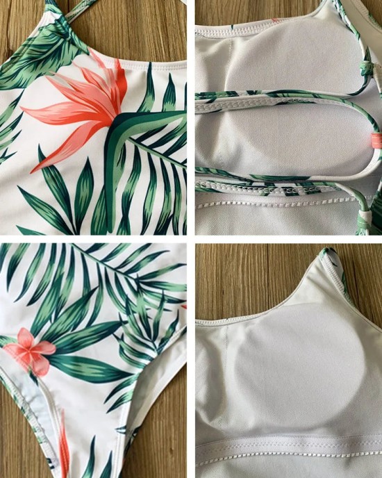 Simple Summer Swimwear Printed Beach Style