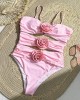 One Piece Swimsuits Push Up Bathing Suits Beach Style