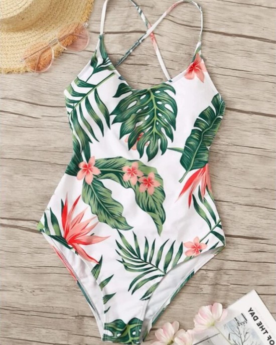 Simple Summer Swimwear Printed Beach Style