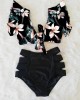 High Waist Bikini Ruffle Swimwear Women Print Bathing Suits Floral