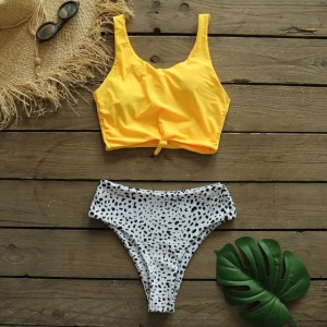 Swimsuit Women Bikini mujer Swimwear High Waist Bikini Set Sport Tops