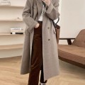 Feeling loose and elegant, shoulder length suit, retro wool coat, niche French medium length women's coat Feeling loose and elegant, shoulder length suit, retro wool coat, niche French medium length women's coat