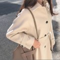 Cotton Thickened 2025 Winter Korean Edition Medium Length Loose and Slimming Woolen Coat Women's Autumn Woolen Coat Cotton Thickened 2025 Winter Korean Edition Medium Length Loose and Slimming Woolen Coat Women's Autumn Woolen Coat