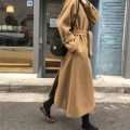 Cotton Thickened 2025 Winter Korean Edition Medium Length Loose and Slimming Woolen Coat Women's Autumn Woolen Coat Cotton Thickened 2025 Winter Korean Edition Medium Length Loose and Slimming Woolen Coat Women's Autumn Woolen Coat