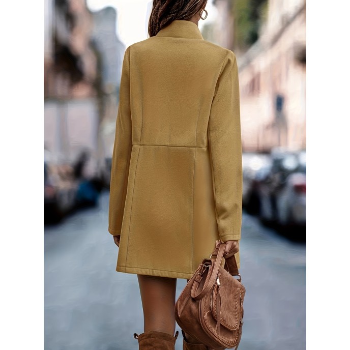 Women's elegant and simple commuting in autumn and winter thickened long-sleeved double-sided tweed coat woman Women's elegant and simple commuting in autumn and winter thickened long-sleeved double-sided tweed coat woman