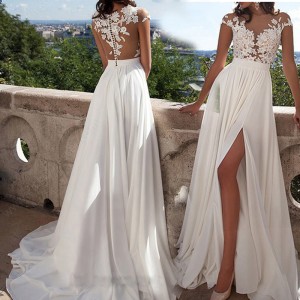 2025 New Dresses Sexy Lace Split Evening Gowns Long Dresses