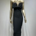 Hot New Bandage Dress Fashion Elegant Black Sequins Sheath Long Party Dresses Hot New Bandage Dress Fashion Elegant Black Sequins Sheath Long Party Dresses