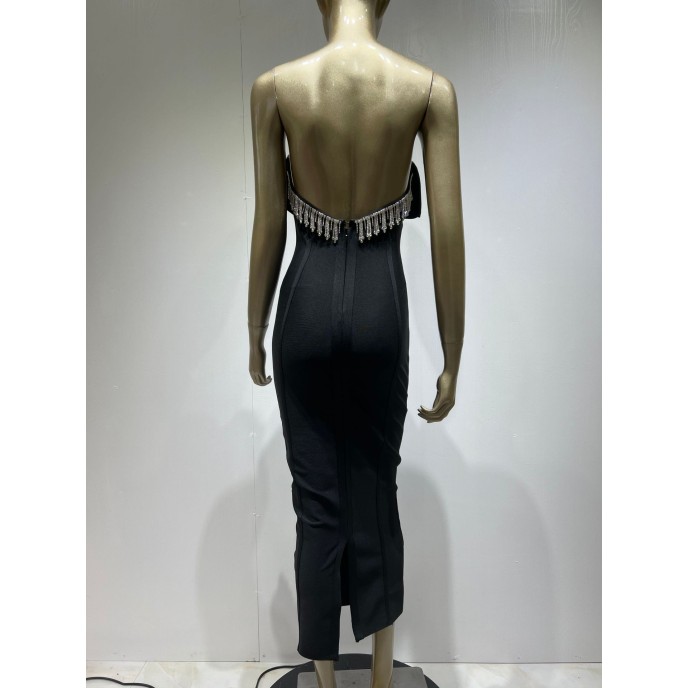 Hot New Bandage Dress Fashion Elegant Black Sequins Sheath Long Party Dresses Hot New Bandage Dress Fashion Elegant Black Sequins Sheath Long Party Dresses