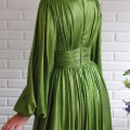 New 2025 spring and summer fashion color waist hanging neck swinging sexy avocado green dress long skirt. New 2025 spring and summer fashion color waist hanging neck swinging sexy avocado green dress long skirt.