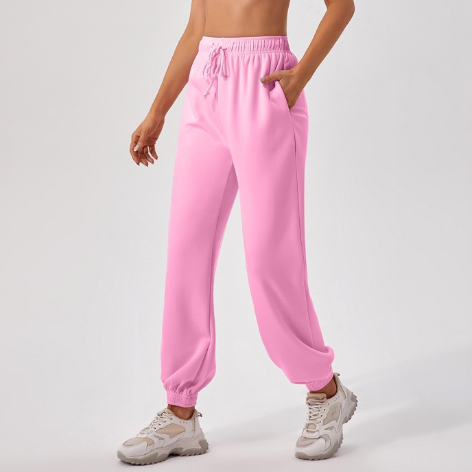 Autumn and winter high-waisted sweatpants women loose straight leg sports pants casual running with all out girt leg pants women Autumn and winter high-waisted sweatpants women loose straight leg sports pants casual running with all out girt leg pants women