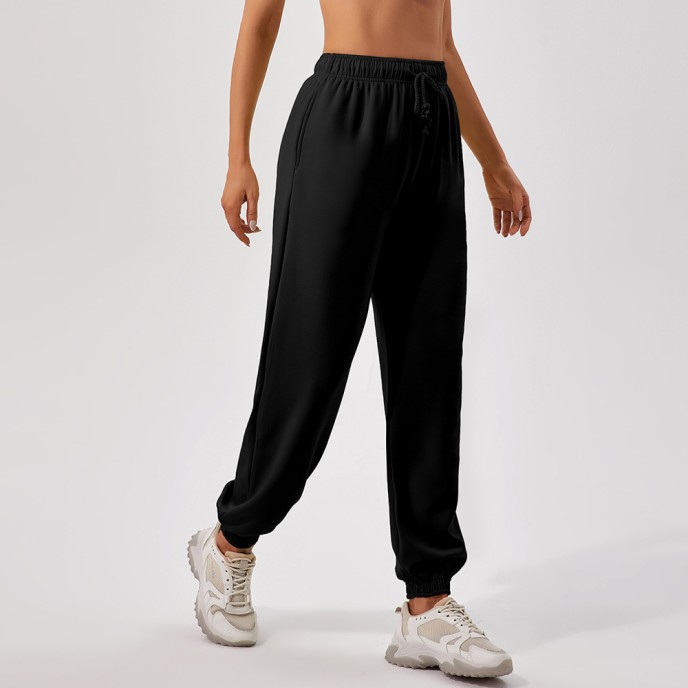 Autumn and winter high-waisted sweatpants women loose straight leg sports pants casual running with all out girt leg pants women Autumn and winter high-waisted sweatpants women loose straight leg sports pants casual running with all out girt leg pants women