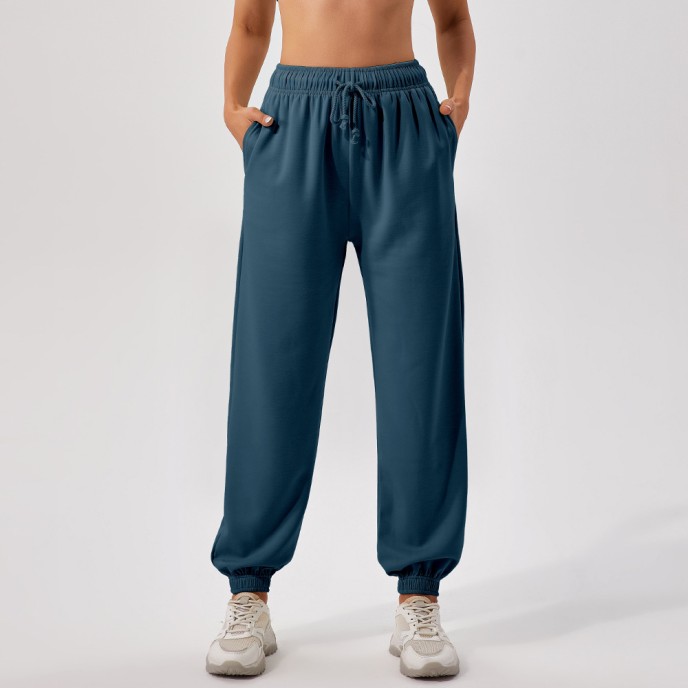 Autumn and winter high-waisted sweatpants women loose straight leg sports pants casual running with all out girt leg pants women Autumn and winter high-waisted sweatpants women loose straight leg sports pants casual running with all out girt leg pants women