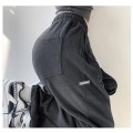 Loose sweatpants women's casual girdle pants autumn and winter gray high-waisted straight underpants Loose sweatpants women's casual girdle pants autumn and winter gray high-waisted straight underpants