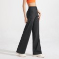 Anti-bacterial pocket straight pants Women's high-waisted exercise fitness pants Baggy slimming yoga pants Anti-bacterial pocket straight pants Women's high-waisted exercise fitness pants Baggy slimming yoga pants