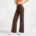 Anti-bacterial pocket straight pants Women's high-waisted exercise fitness pants Baggy slimming yoga pants Anti-bacterial pocket straight pants Women's high-waisted exercise fitness pants Baggy slimming yoga pants