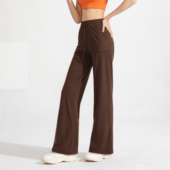 Anti-bacterial pocket straight pants Women's high-waisted exercise fitness pants Baggy slimming yoga pants Anti-bacterial pocket straight pants Women's high-waisted exercise fitness pants Baggy slimming yoga pants