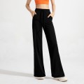 Anti-bacterial pocket straight pants Women's high-waisted exercise fitness pants Baggy slimming yoga pants Anti-bacterial pocket straight pants Women's high-waisted exercise fitness pants Baggy slimming yoga pants