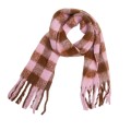 Autumn and winter new black rice checkered coarse fringe scarf women's thick bib shawl Autumn and winter new black rice checkered coarse fringe scarf women's thick bib shawl