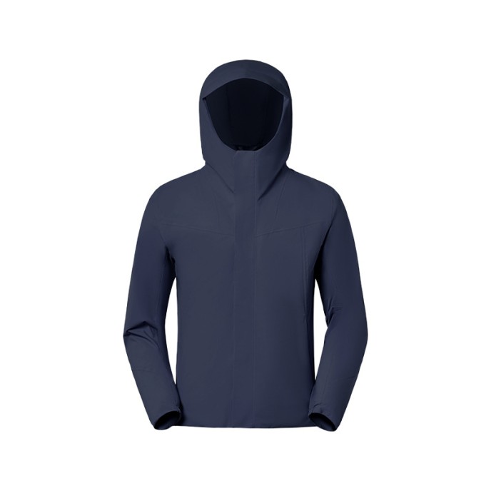 Windproof, waterproof and stain-proof hooded hardshell jacket with velvet soft-shell jacket outdoor camping climbing clothing