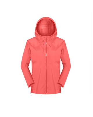 Light Outdoor new waterproof windproof anti-fouling rushing jacket women cardigan hooded Slim hiking camping mountaineering clothing