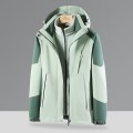 Autumn and winter models outdoor 3-in-1 punching jacket removable women's waterproof windbreaker jacket thickened fleece Autumn and winter models outdoor 3-in-1 punching jacket removable women's waterproof windbreaker jacket thickened fleece
