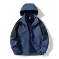 Punching jacket women's outdoor mountaineering clothing 3-in-1 jacket removable liner windproof waterproof jacket