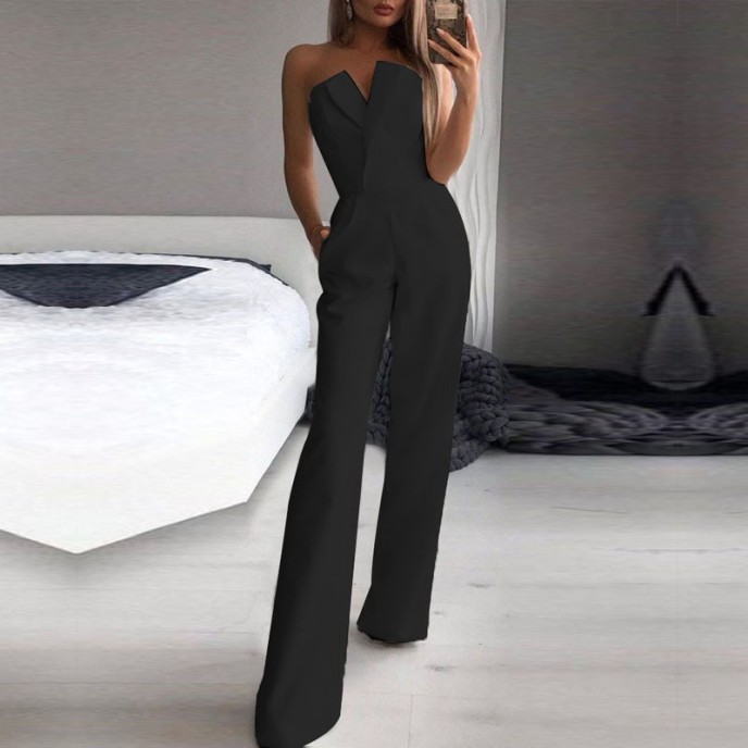 2025 Spring and Summer Chinese Long Dress New Chinese jumpsuit Slant waist temperament Commuter jumpsuit 2025 Spring and Summer Chinese Long Dress New Chinese jumpsuit Slant waist temperament Commuter jumpsuit