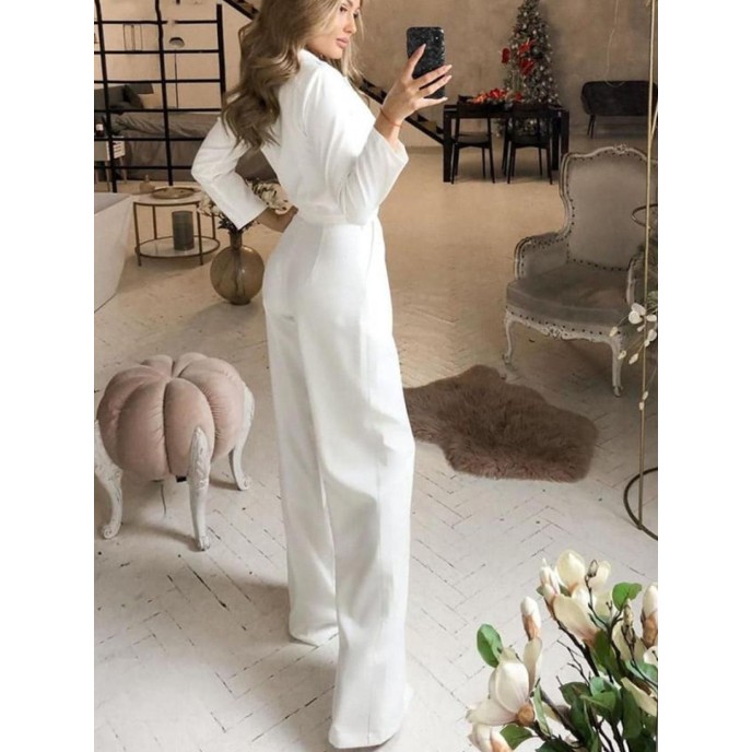 Long Dress New Chinese jumpsuit Slant waist temperament Commuter jumpsuit Long Dress New Chinese jumpsuit Slant waist temperament Commuter jumpsuit