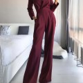 Long Dress New Chinese jumpsuit Slant waist temperament Commuter jumpsuit Long Dress New Chinese jumpsuit Slant waist temperament Commuter jumpsuit