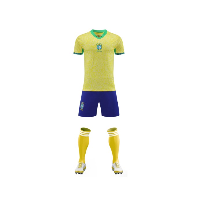 High Quality Softness Wholesale Football Jersey Yellow Short Sleeved Comfortable And Breathable Sports Jersey High Quality Softness Wholesale Football Jersey Yellow Short Sleeved Comfortable And Breathable Sports Jersey