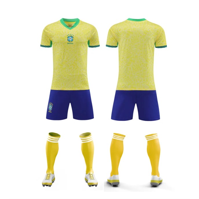 High Quality Softness Wholesale Football Jersey Yellow Short Sleeved Comfortable And Breathable Sports Jersey High Quality Softness Wholesale Football Jersey Yellow Short Sleeved Comfortable And Breathable Sports Jersey