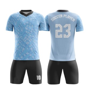 Top Quality Full Custom Sublimated Manufacturers Football Team Jersey Design Models Football Jersey Set