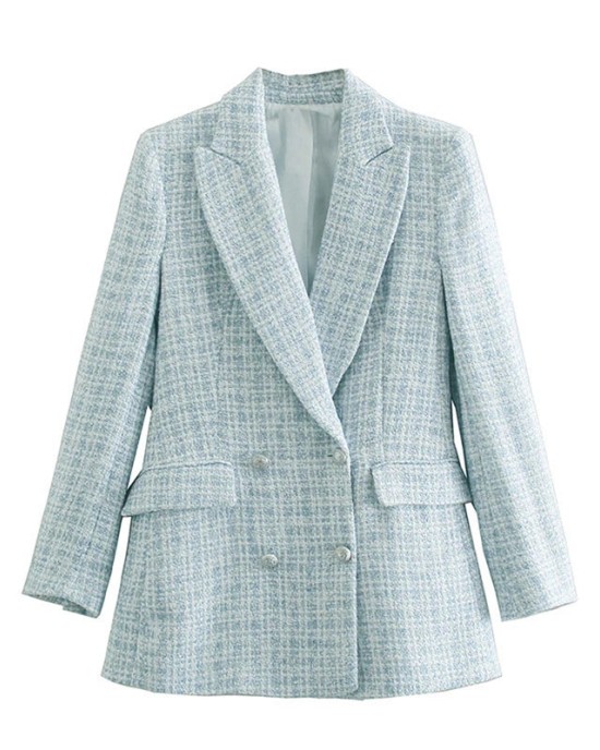 Women Suit Jacket Tweed Blazer Women Jacket