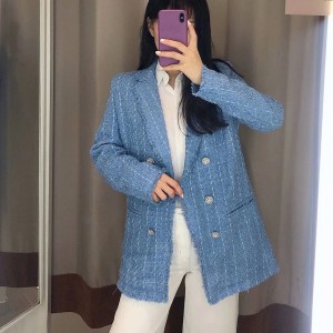 Women Suit Jacket Tweed Blazer Women Jacket