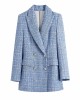 Women Suit Jacket Tweed Blazer Women Jacket