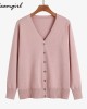 Knitted Oversize Cardigan Sweaters Female Tops