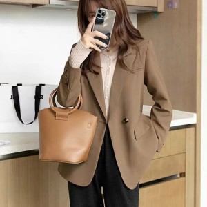 Double-Breasted Women Long Sleeve Chic Blazers