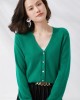 Cardigans Single Breasted V-neck Knitted Sweater Fashion Short Knitwear