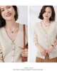 Cardigans Single Breasted V-neck Knitted Sweater Fashion Short Knitwear