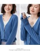 Cardigans Single Breasted V-neck Knitted Sweater Fashion Short Knitwear