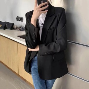 Double-Breasted Women Long Sleeve Chic Blazers