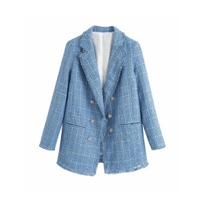 Women Suit Jacket Tweed Blazer Women Jacket