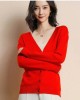 Cardigans Single Breasted V-neck Knitted Sweater Fashion Short Knitwear