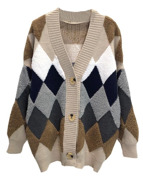 super knit cardigan thickening tide