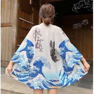 Japanese kimono cardigan blouse beach kimono