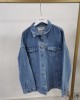 Solid Turn-down Collar Jean Jacket