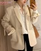 Solid Color Single Breasted Casual Blazers Jackets Office Work Suit