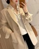 Solid Color Single Breasted Casual Blazers Jackets Office Work Suit